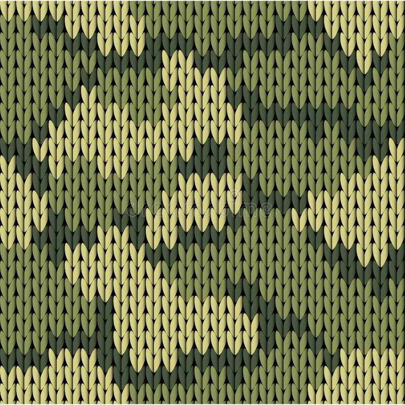 Camouflage knitting pattern