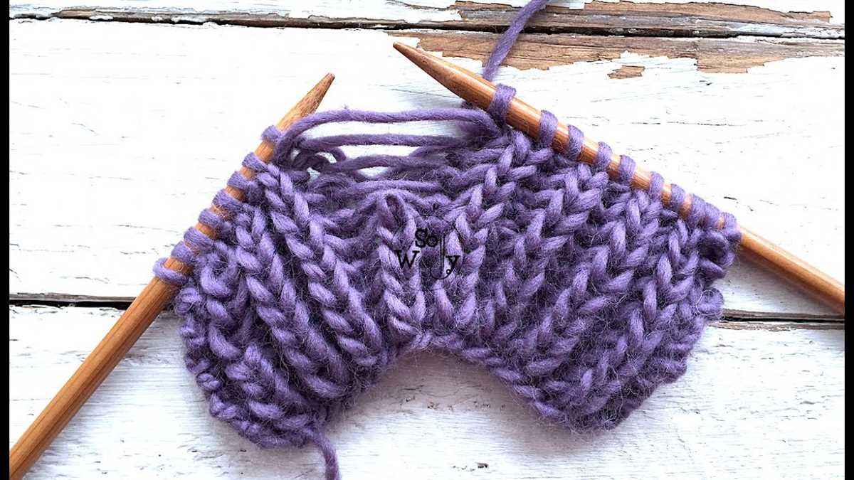 Fisherman's rib knit pattern