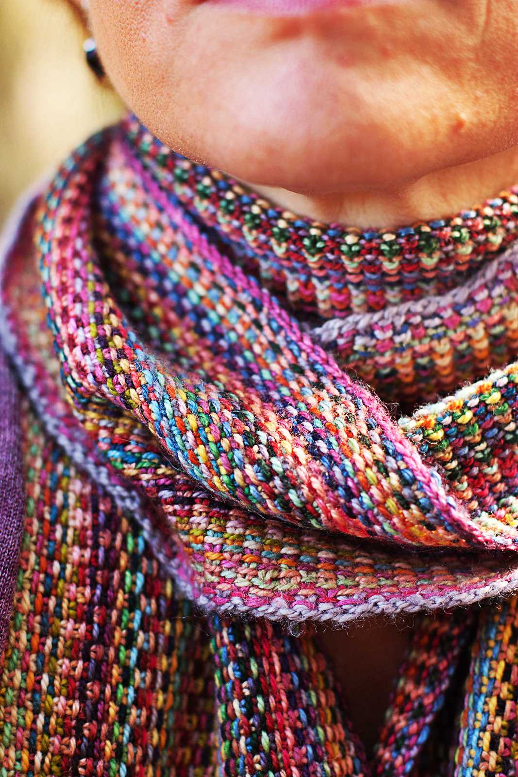 Bacon scarf knitting pattern