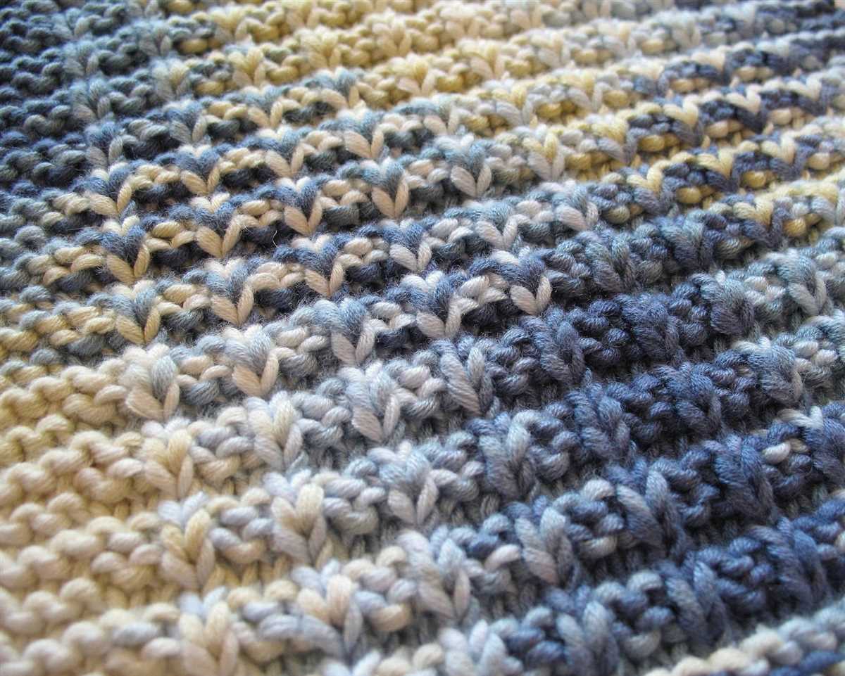 Waffle stitch scarf knit pattern