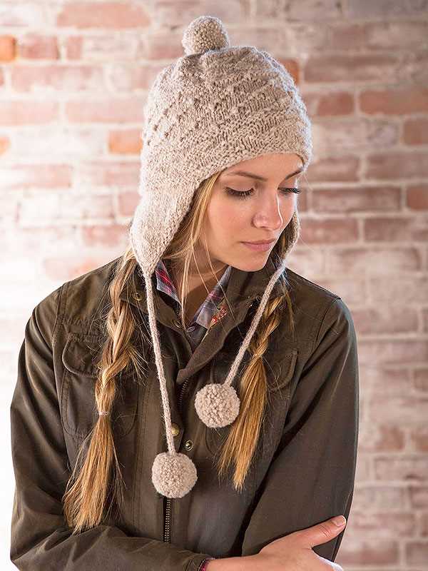 Warm knit hat pattern