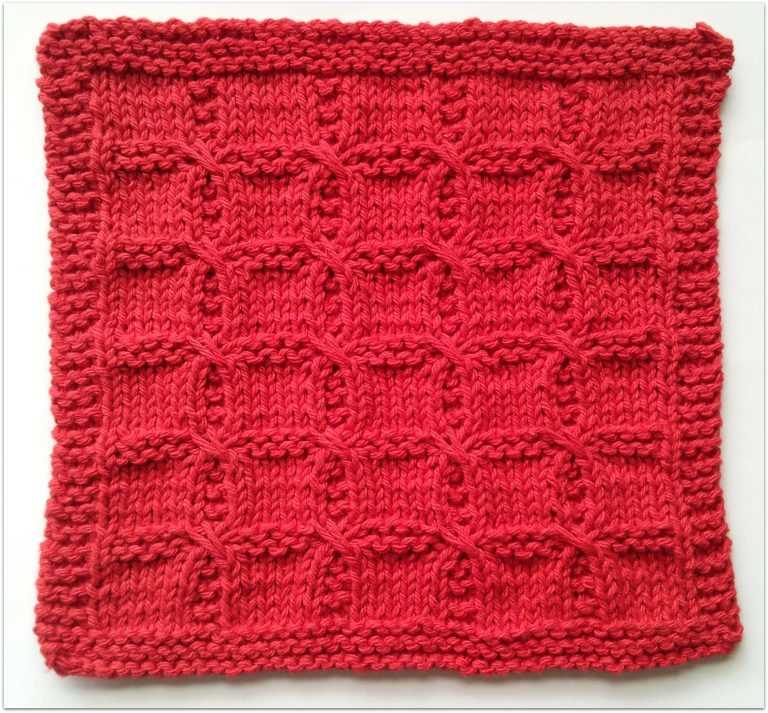 Washcloth knitting pattern