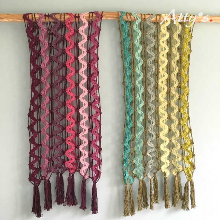 Waterfall scarf knitting pattern