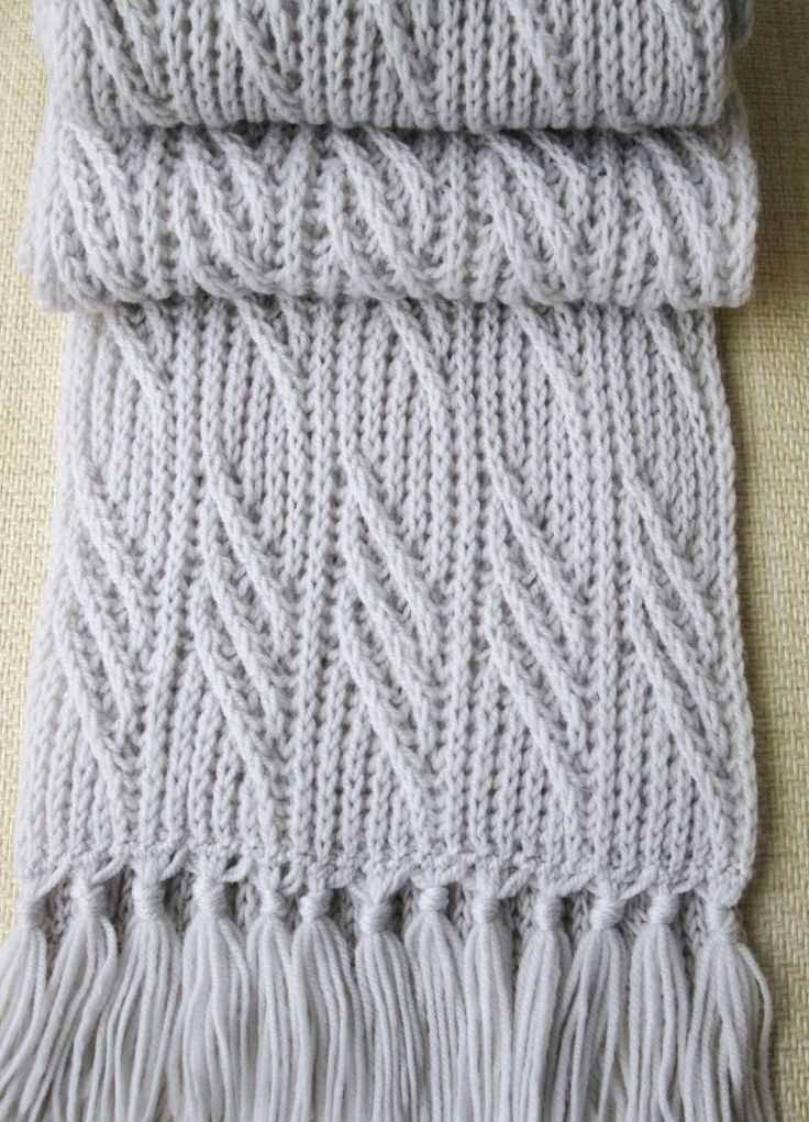 Waterfall scarf knitting pattern