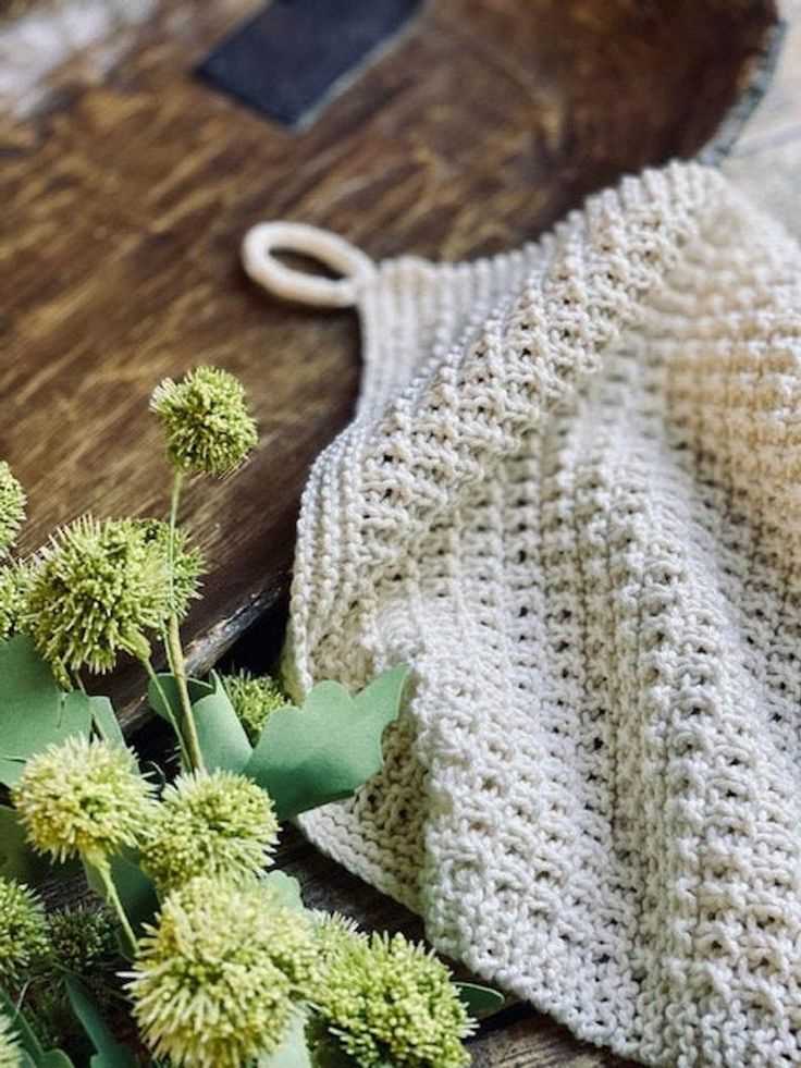 Knit towel pattern