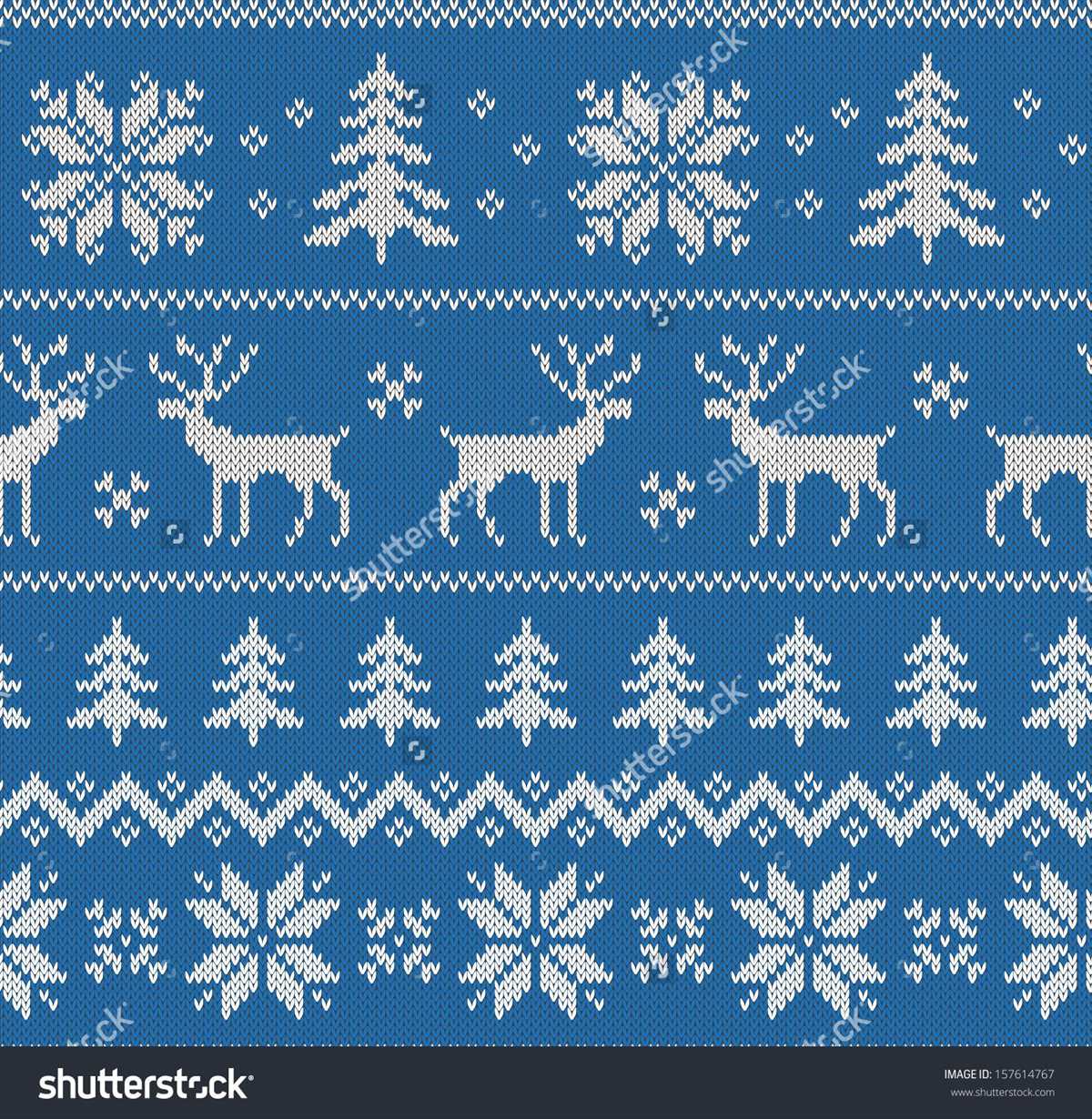 Fair isle snowflake knitting pattern