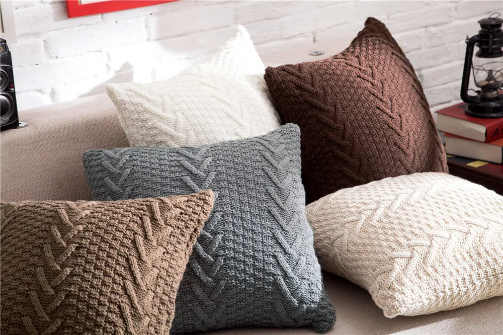 Knitted cushion covers free patterns