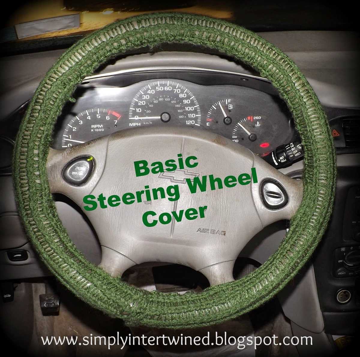 Steering wheel cover knitting pattern