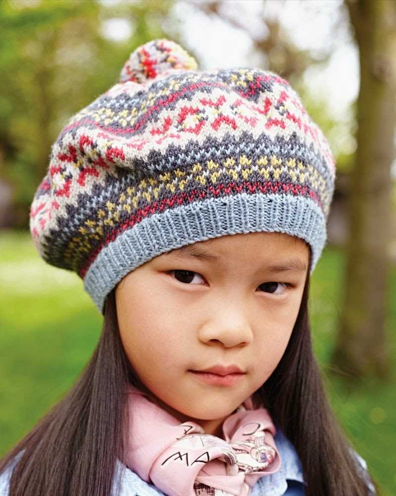 Fair isle beret knitting pattern