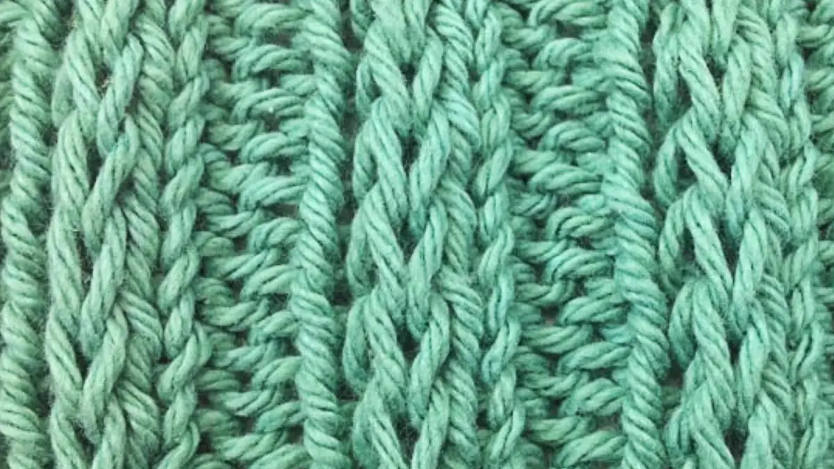 Rib pattern in knitting