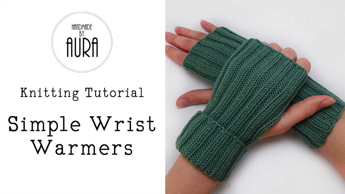 Wrist warmers knitting pattern circular needles