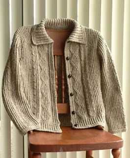 Aran wool cardigan knitting patterns