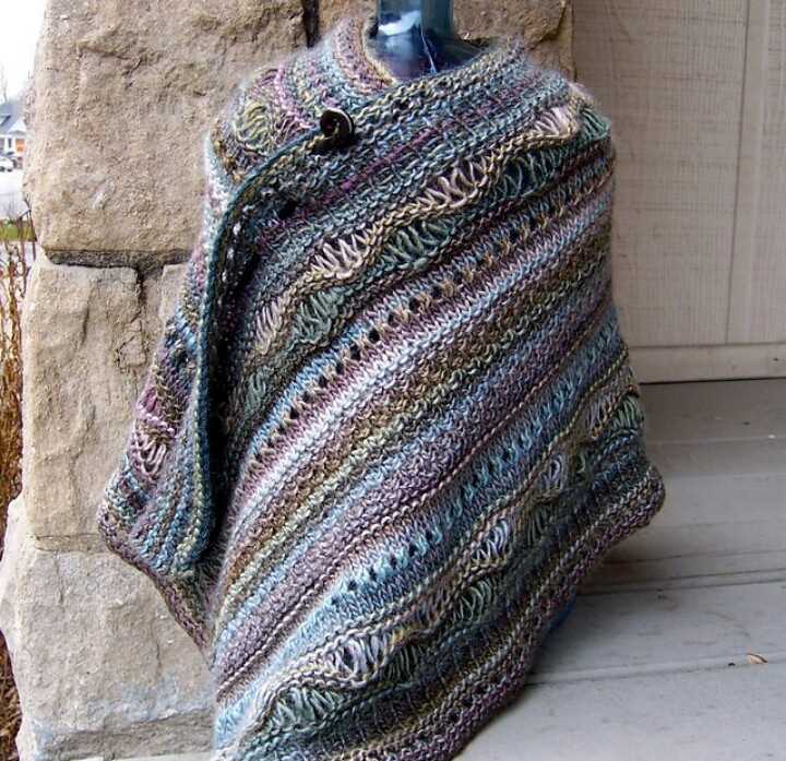 Knitting patterns poncho shawls