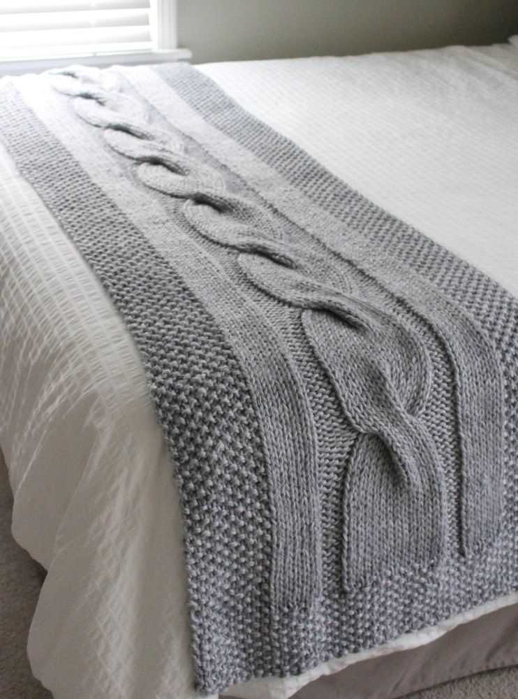 Bed runner knitting pattern