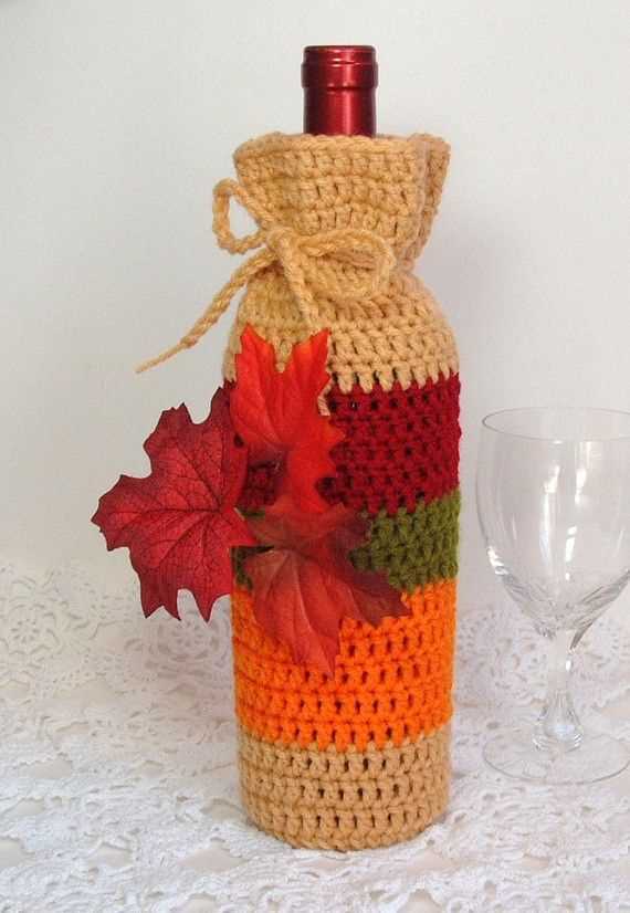 Wine cozy knitting pattern