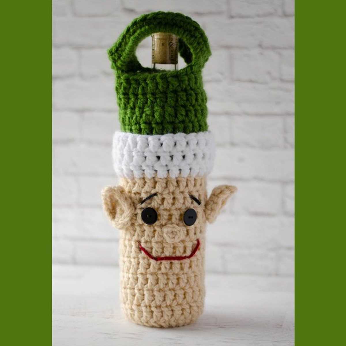 Wine cozy knitting pattern