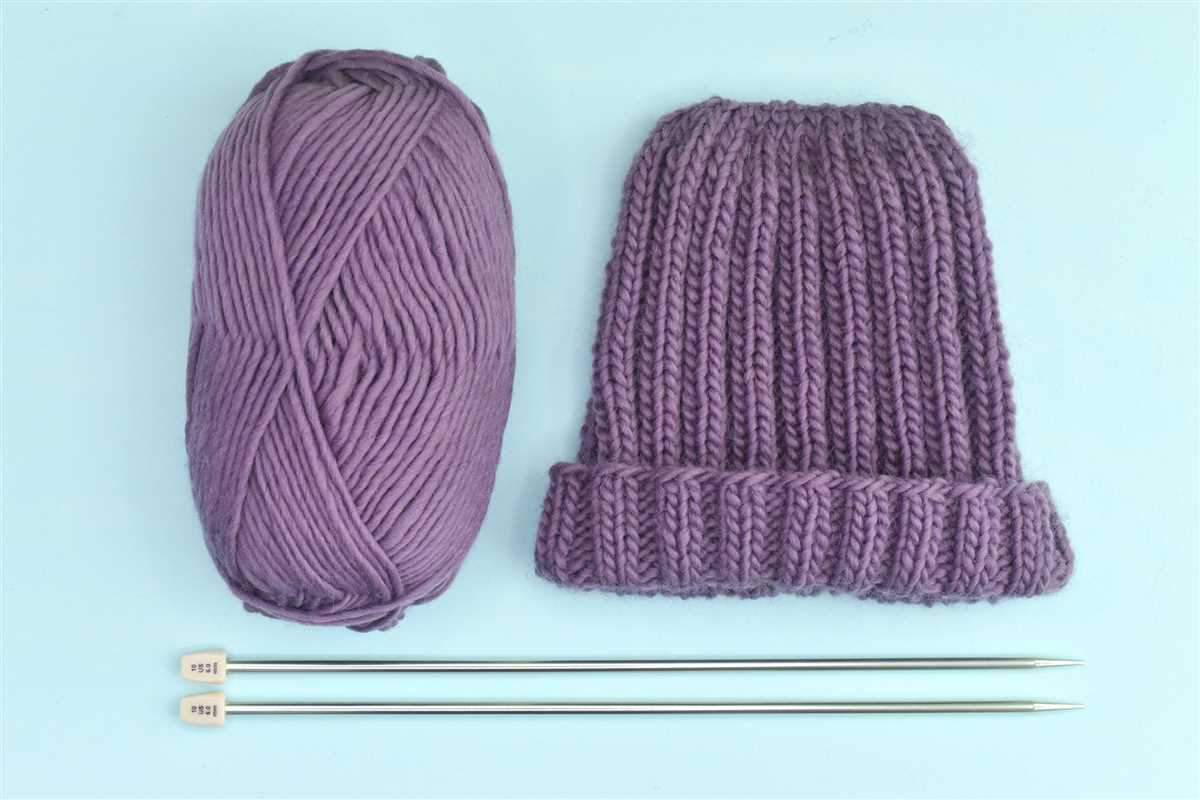 Slouch hat knitting pattern straight needles