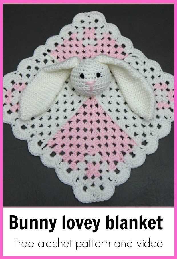 Free knitting pattern bunny blanket buddy