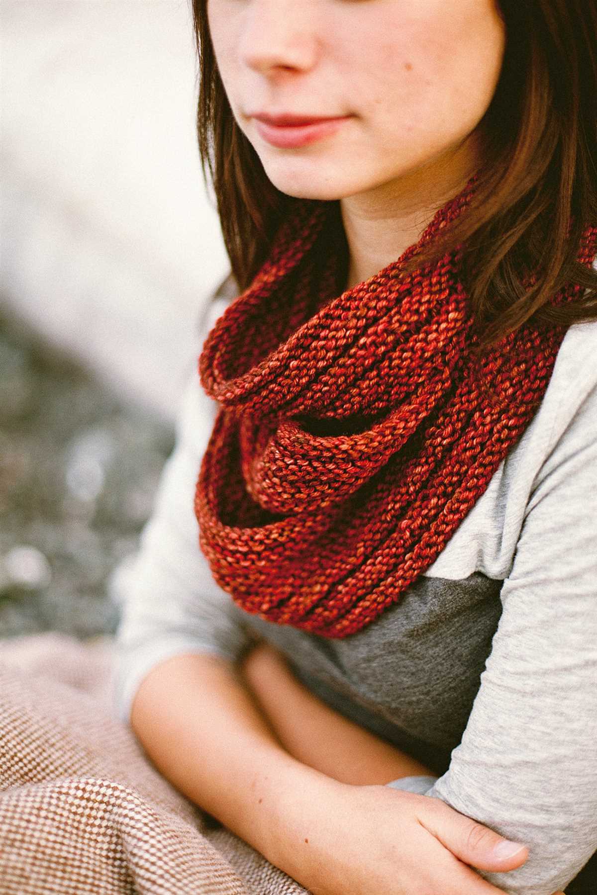 Cowl scarf knitting pattern