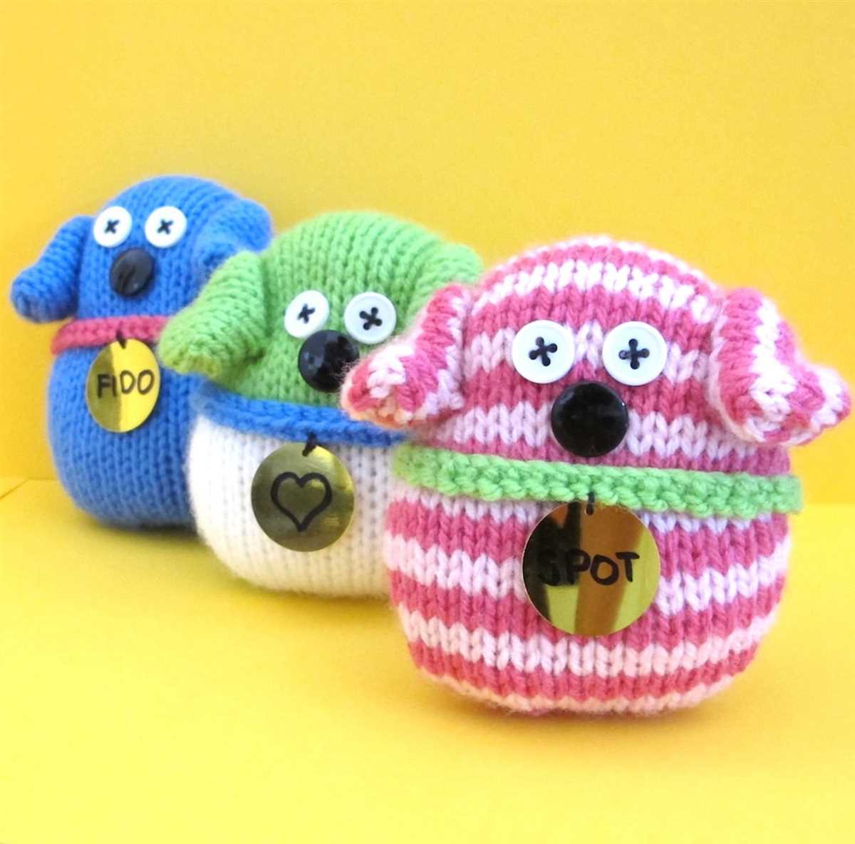 Beginner easy knit stuffed animals patterns