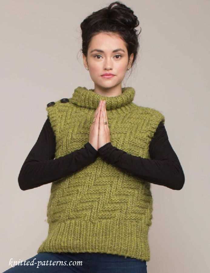 Women's knitted vest patterns