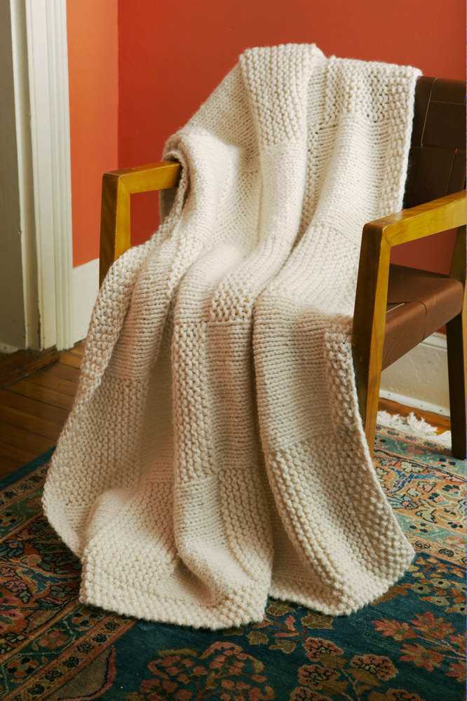 Wool-ease thick and quick blanket patterns knit