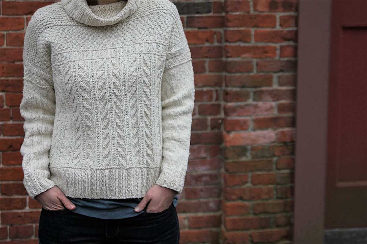 Wool sweater knitting pattern