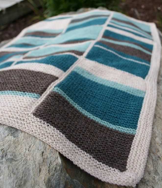 Worsted weight knit blanket pattern