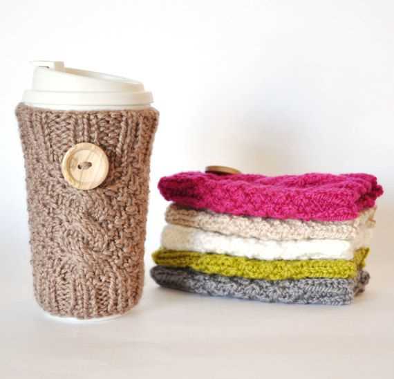 Mug cosy knitting pattern
