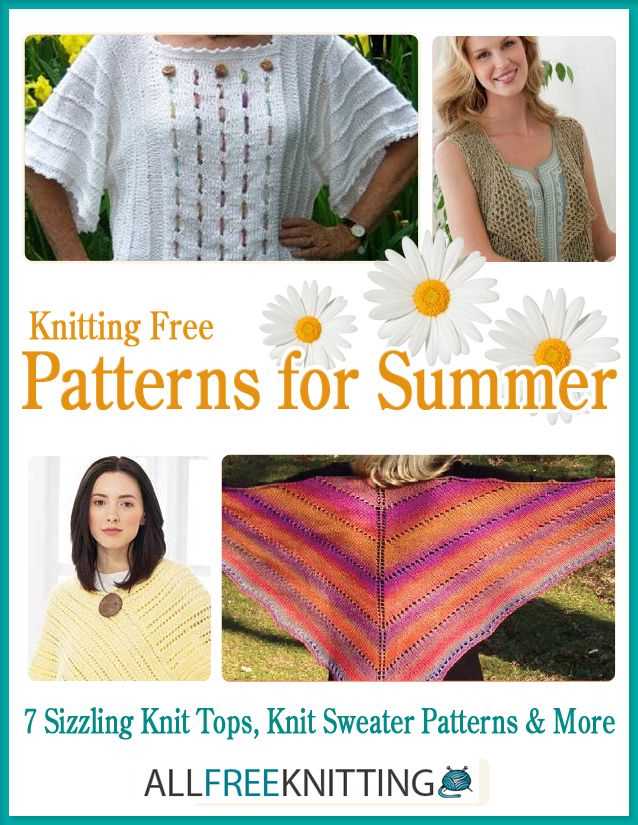 Free knitting patterns tops