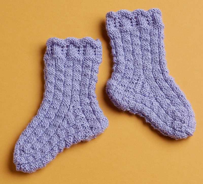 Knit baby socks pattern free