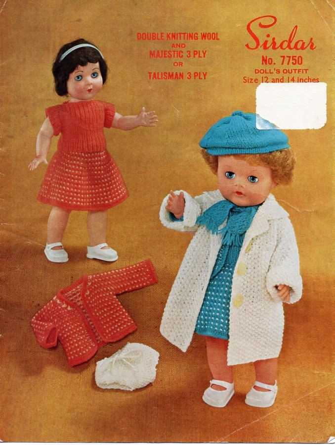 Knitting pattern for 12 inch doll