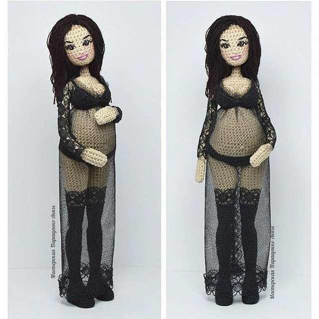 Knitted man doll pattern