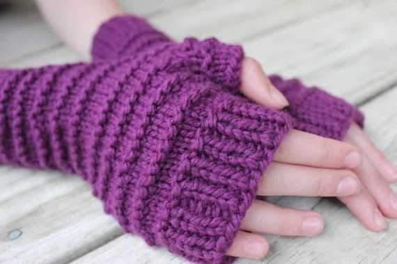 Wrist warmer knitting pattern straight needles
