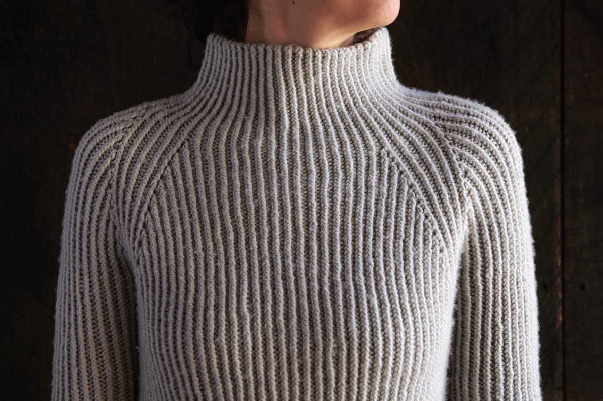 Crossover sweater knitting pattern