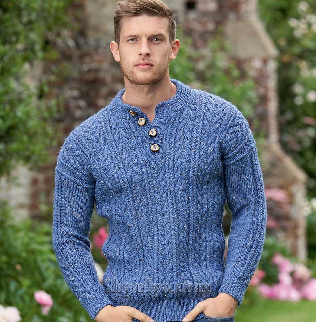 Knitting pattern for mens jumper