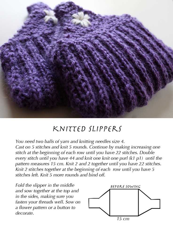 Knitted slipper patterns free