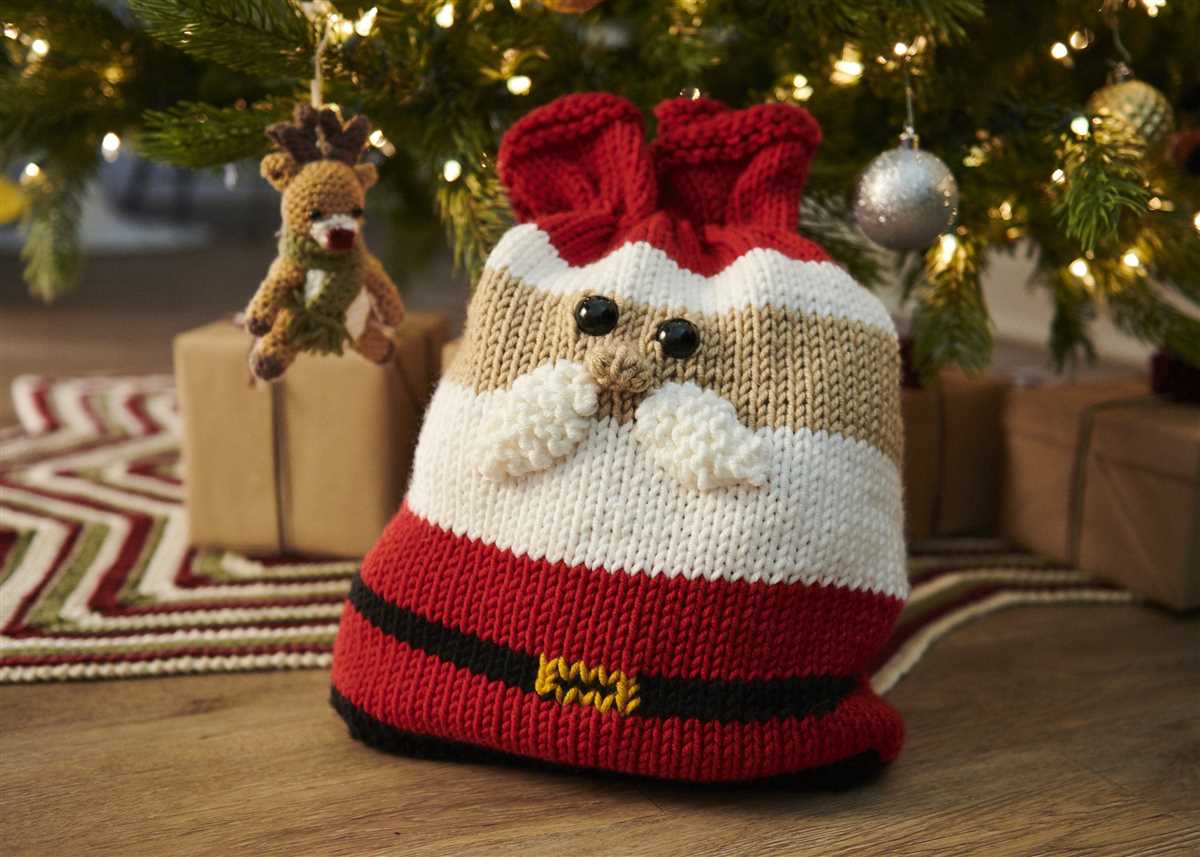 Free knitting pattern for santa bag