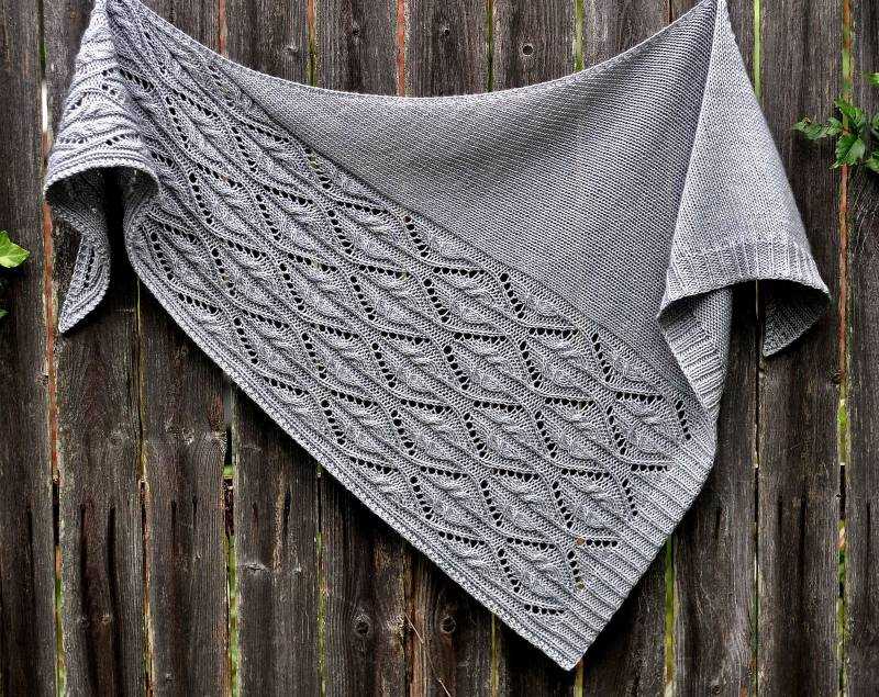Basket weave shawl knitting pattern