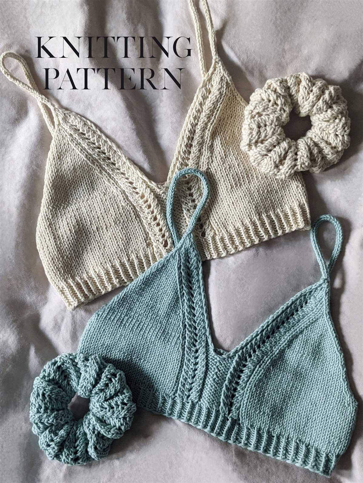 Free knit bralette pattern