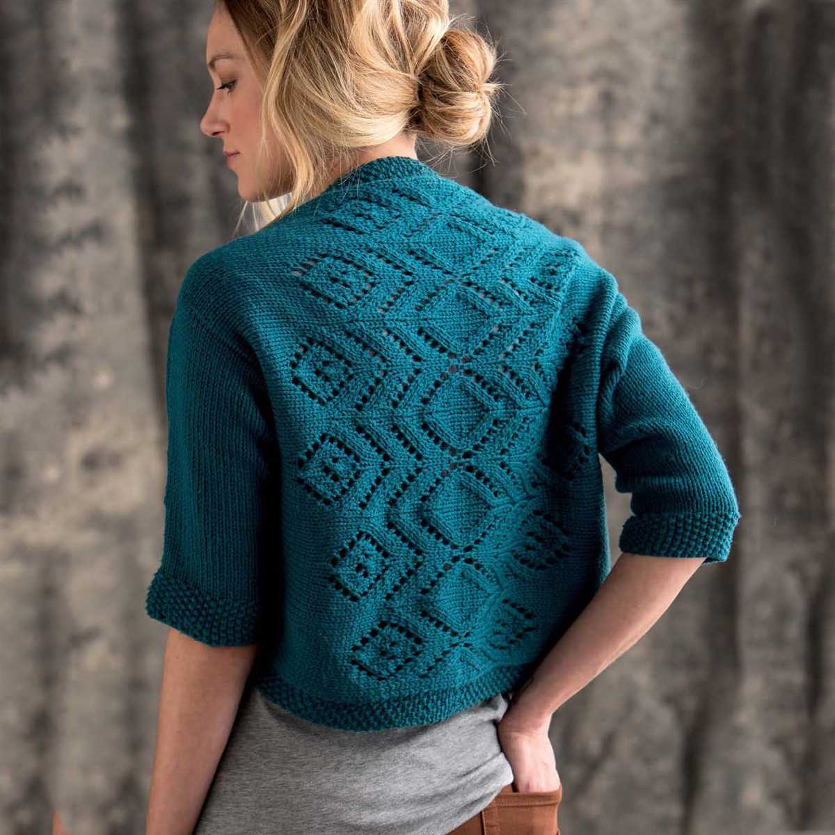 Bolero sweater knitting pattern