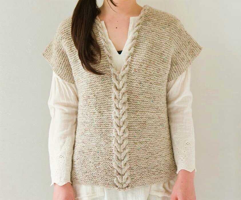 Chunky wool vest knitting pattern