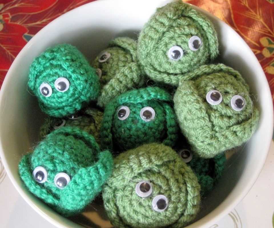 Brussel sprout knitting pattern