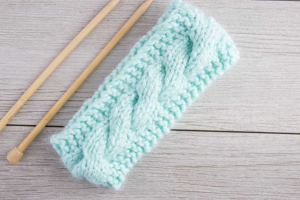 Cable knit headband free pattern