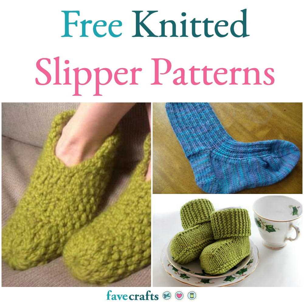 Simple knit slipper pattern free