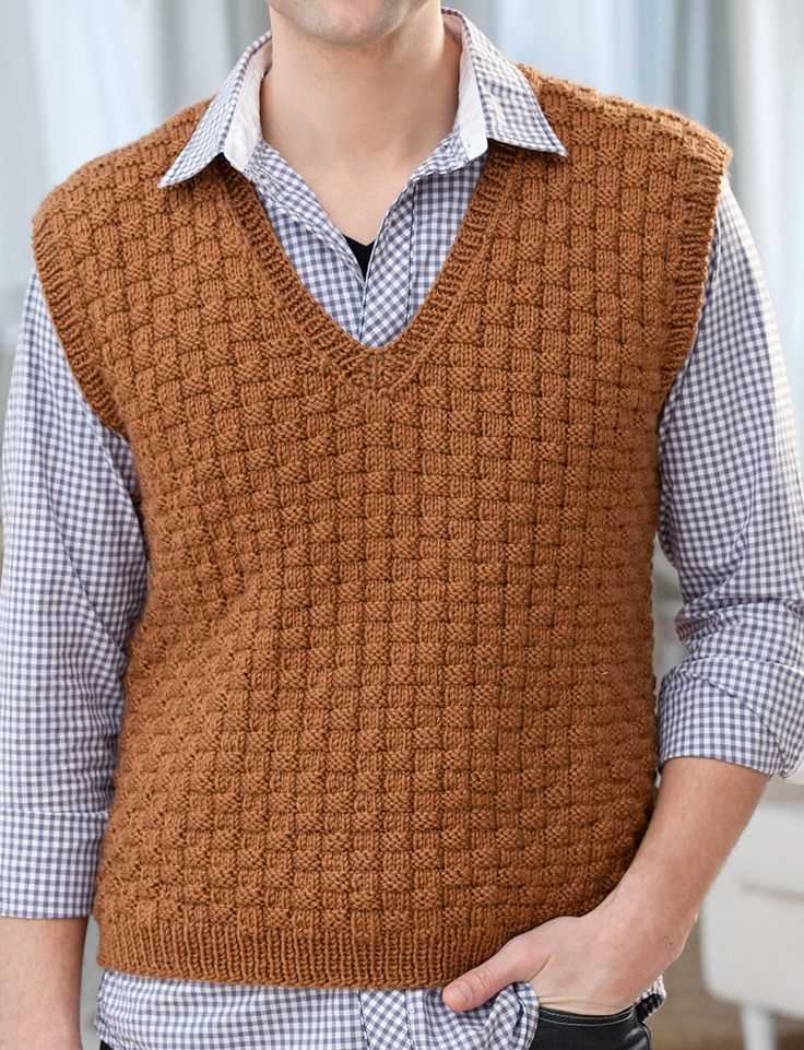 Knitting pattern for men's vest free