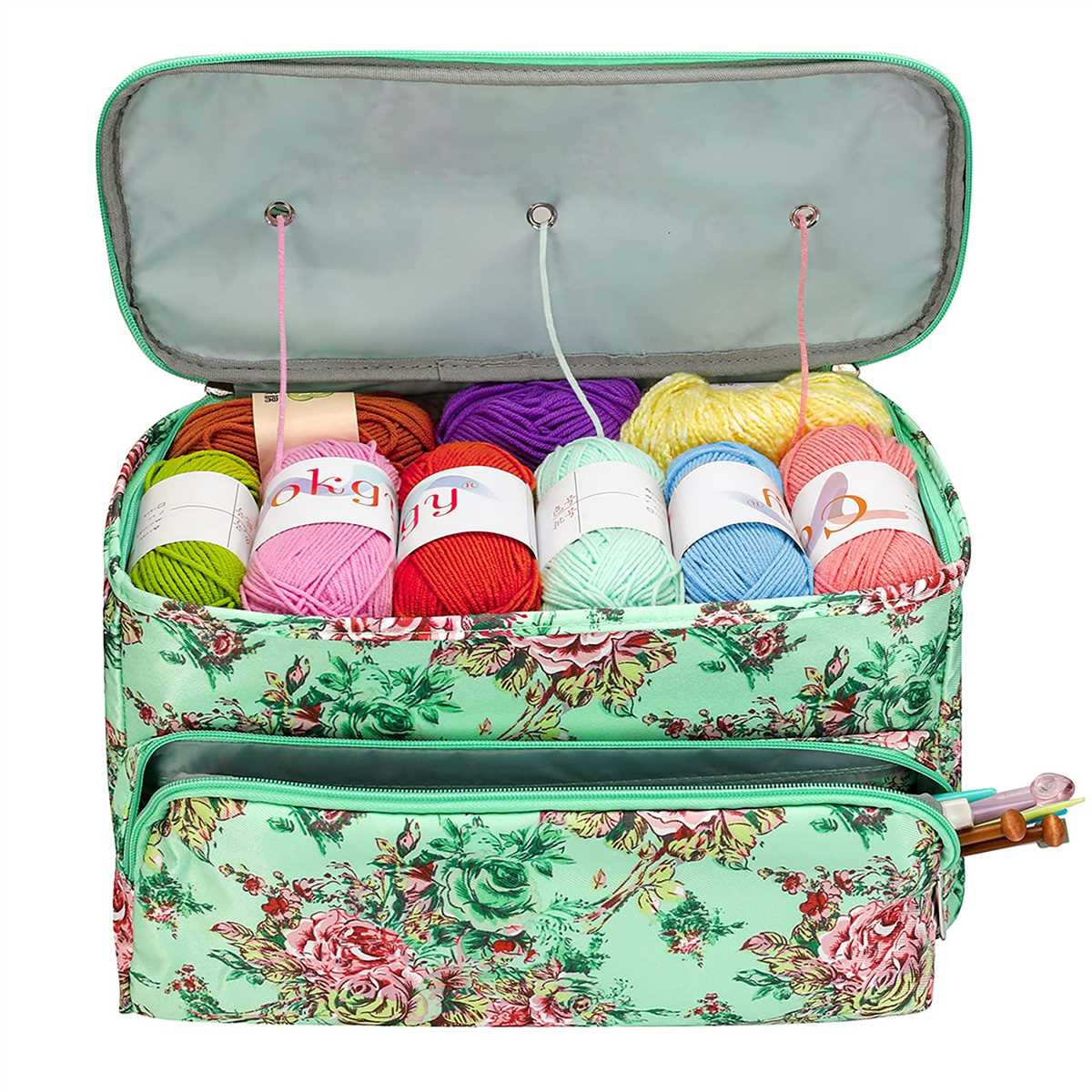 Knitting needle bag pattern