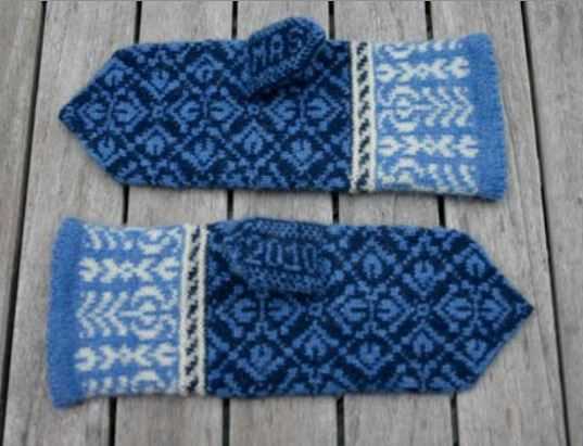 Stranded mittens knitting pattern