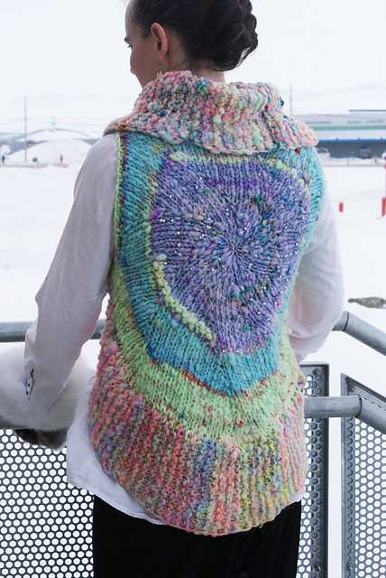 Knitting pattern vest bulky yarn