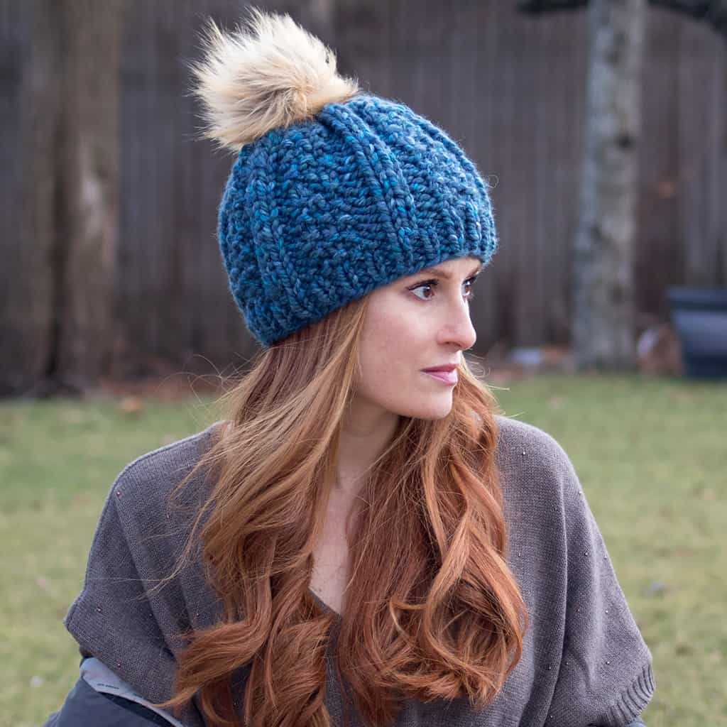 Knitting pattern beanie circular needles